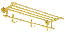 Полотенцедержатель Migliore Fortuna 27714 с крючками, золото