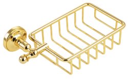 Мыльница настенная Migliore Mirella 17336, золото