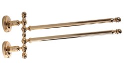 Полотенцедержатель двойной Migliore Mirella 17334 поворотный, золото