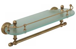 Стеклянная полка Migliore Mirella 17179, бронза