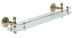 Стеклянная полка Migliore Mirella 17178, бронза