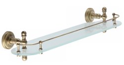 Стеклянная полка Migliore Mirella 17177, бронза