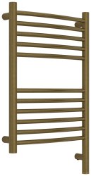 Полотенцесушитель электрический Сунержа Богема 3.1 R выгнутая 40x60, бронза