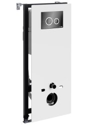 Инсталляция для унитаза Wasserkraft Abens 20TLT.010.ME.WH.PB01 с кнопкой