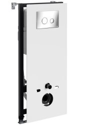 Инсталляция для унитаза Wasserkraft Abens 20TLT.010.ME.WH.CH01 с кнопкой
