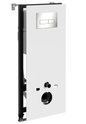 Инсталляция для унитаза Wasserkraft Abens 20TLT.010.ME.WH.BN03 с кнопкой