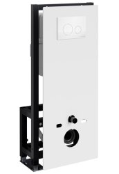 Инсталляция для унитаза Wasserkraft Glan 66TLT.010.ME.WH.WM02 с кнопкой