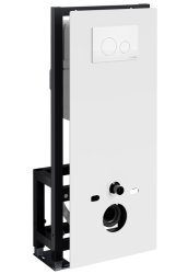 Инсталляция для унитаза Wasserkraft Glan 66TLT.010.ME.WH.WH02 с кнопкой