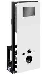 Инсталляция для унитаза Wasserkraft Glan 66TLT.010.ME.WH.PB03 с кнопкой