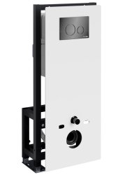 Инсталляция для унитаза Wasserkraft Glan 66TLT.010.ME.WH.PB02 с кнопкой
