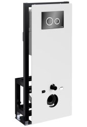 Инсталляция для унитаза Wasserkraft Glan 66TLT.010.ME.WH.PB01 с кнопкой