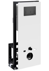 Инсталляция для унитаза Wasserkraft Glan 66TLT.010.ME.WH.MB03 с кнопкой