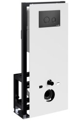 Инсталляция для унитаза Wasserkraft Glan 66TLT.010.ME.WH.MB01 с кнопкой