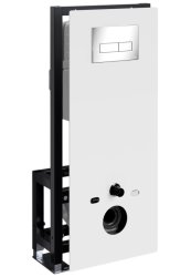 Инсталляция для унитаза Wasserkraft Glan 66TLT.010.ME.WH.CH03 с кнопкой