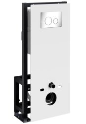 Инсталляция для унитаза Wasserkraft Glan 66TLT.010.ME.WH.CH02 с кнопкой