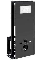 Инсталляция для унитаза Wasserkraft Glan 66TLT.010.ME.BL.WH02 с кнопкой