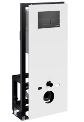 Инсталляция для унитаза Wasserkraft Glan 66TLT.010.ME.WH.MB04 с кнопкой