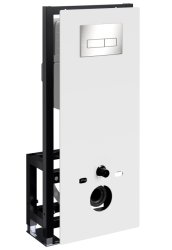 Инсталляция для унитаза Wasserkraft Glan 66TLT.010.ME.WH.BN03 с кнопкой