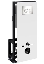 Инсталляция для унитаза Wasserkraft Glan 66TLT.010.ME.WH.BN02 с кнопкой