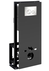 Инсталляция для унитаза Wasserkraft Glan 66TLT.010.ME.BL.BN02 с кнопкой