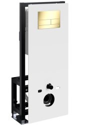 Инсталляция для унитаза Wasserkraft Glan 66TLT.010.ME.WH.PG04 с кнопкой
