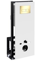 Инсталляция для унитаза Wasserkraft Glan 66TLT.010.ME.WH.PG03 с кнопкой