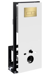 Инсталляция для унитаза Wasserkraft Glan 66TLT.010.ME.WH.MG03 с кнопкой