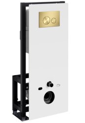 Инсталляция для унитаза Wasserkraft Glan 66TLT.010.ME.WH.MG02 с кнопкой