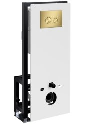 Инсталляция для унитаза Wasserkraft Glan 66TLT.010.ME.WH.MG01 с кнопкой