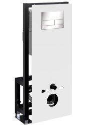 Инсталляция для унитаза Wasserkraft Glan 66TLT.010.ME.WH.BN04 с кнопкой