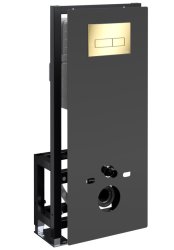 Инсталляция для унитаза Wasserkraft Glan 66TLT.010.ME.BL.PG03 с кнопкой