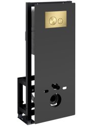 Инсталляция для унитаза Wasserkraft Glan 66TLT.010.ME.BL.MG02 с кнопкой