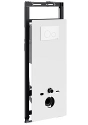 Инсталляция для унитаза Wasserkraft Salm 27TLT.010.ME.WH.WM02 с кнопкой