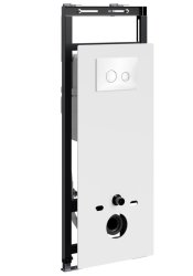 Инсталляция для унитаза Wasserkraft Salm 27TLT.010.ME.WH.WH01 с кнопкой