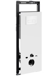 Инсталляция для унитаза Wasserkraft Salm 27TLT.010.ME.WH.WH03 с кнопкой
