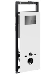 Инсталляция для унитаза Wasserkraft Salm 27TLT.010.ME.WH.PB04 с кнопкой