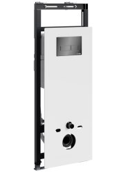Инсталляция для унитаза Wasserkraft Salm 27TLT.010.ME.WH.PB03 с кнопкой