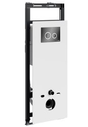 Инсталляция для унитаза Wasserkraft Salm 27TLT.010.ME.WH.PB01 с кнопкой