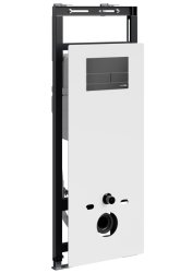 Инсталляция для унитаза Wasserkraft Salm 27TLT.010.ME.WH.MB04 с кнопкой
