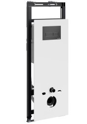Инсталляция для унитаза Wasserkraft Salm 27TLT.010.ME.WH.MB03 с кнопкой