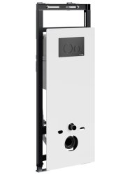 Инсталляция для унитаза Wasserkraft Salm 27TLT.010.ME.WH.MB02 с кнопкой