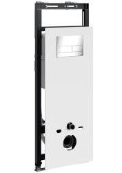 Инсталляция для унитаза Wasserkraft Salm 27TLT.010.ME.WH.CH04 с кнопкой