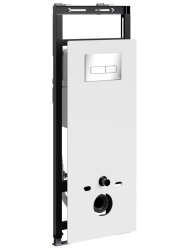 Инсталляция для унитаза Wasserkraft Salm 27TLT.010.ME.WH.CH03 с кнопкой