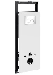 Инсталляция для унитаза Wasserkraft Salm 27TLT.010.ME.WH.CH02 с кнопкой