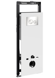 Инсталляция для унитаза Wasserkraft Salm 27TLT.010.ME.WH.BN02 с кнопкой