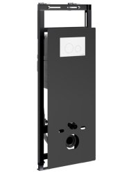 Инсталляция для унитаза Wasserkraft Salm 27TLT.010.ME.BL.WM02 с кнопкой