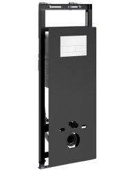 Инсталляция для унитаза Wasserkraft Salm 27TLT.010.ME.BL.WH04 с кнопкой