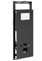 Инсталляция для унитаза Wasserkraft Salm 27TLT.010.ME.BL.WH03 с кнопкой