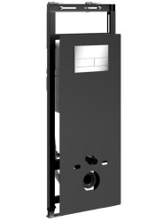 Инсталляция для унитаза Wasserkraft Salm 27TLT.010.ME.BL.CH04 с кнопкой