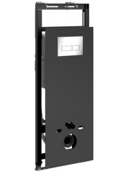 Инсталляция для унитаза Wasserkraft Salm 27TLT.010.ME.BL.CH03 с кнопкой